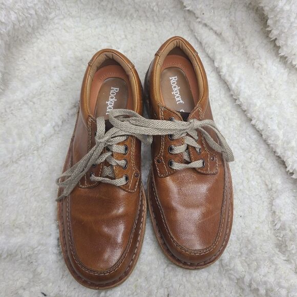 Rockport Men's Brown Leather Tru Tech‎ Leather Oxfords Size 7.5 - Picture 5 of 8